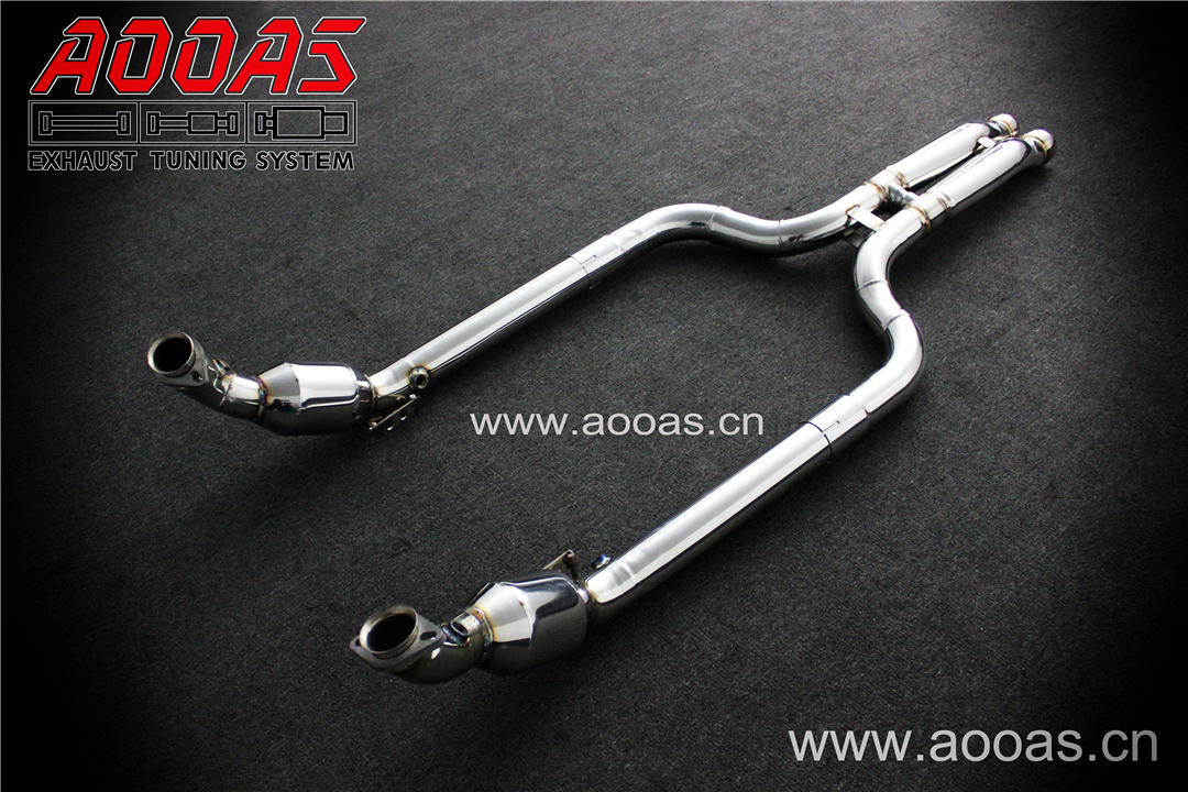 Mercedes Benz C63 All SS304 / Cat (With Cat) Front Pipe